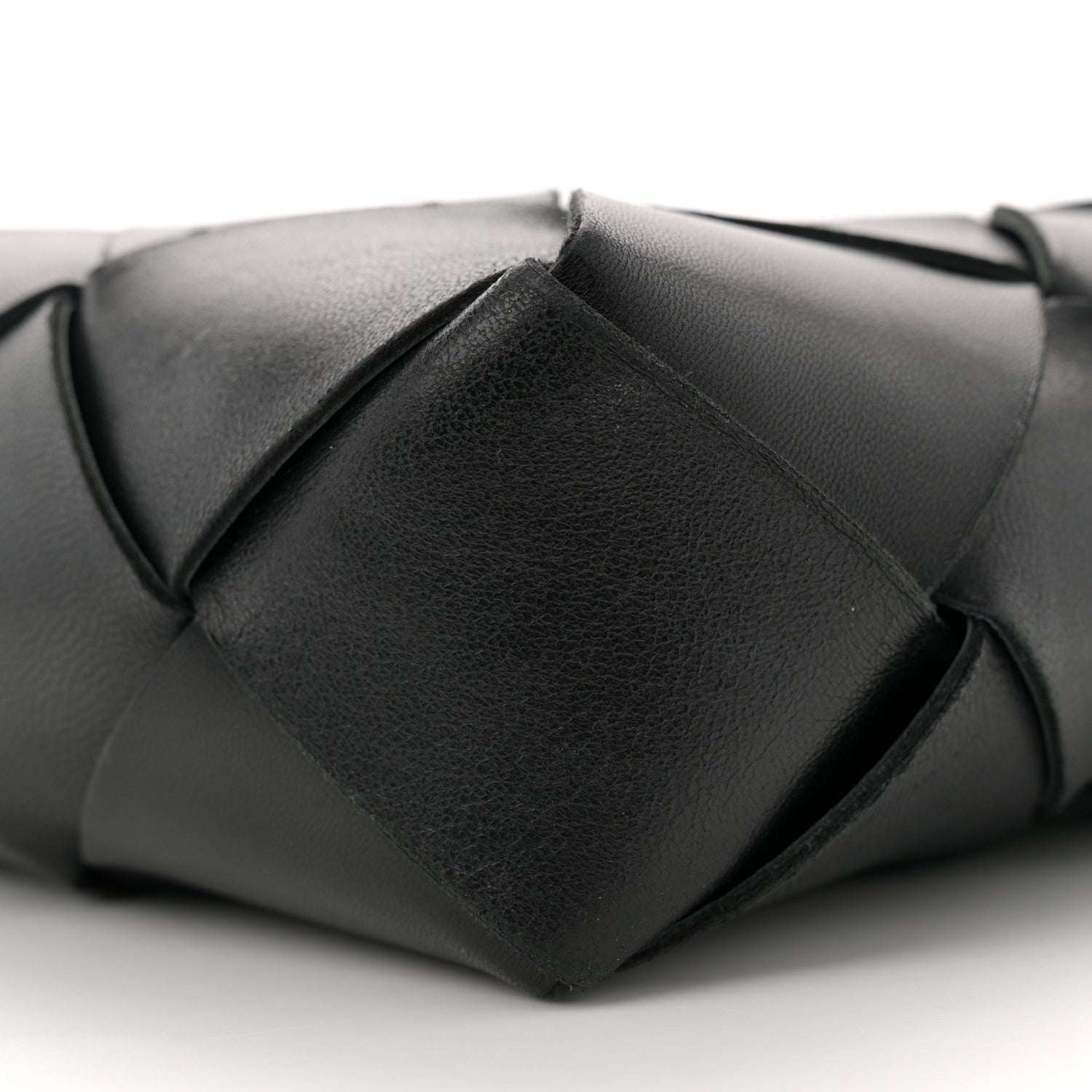 Bottega Veneta Lambskin Maxi Intrecciato Small Cassette Camera Bag Black 9 of 9