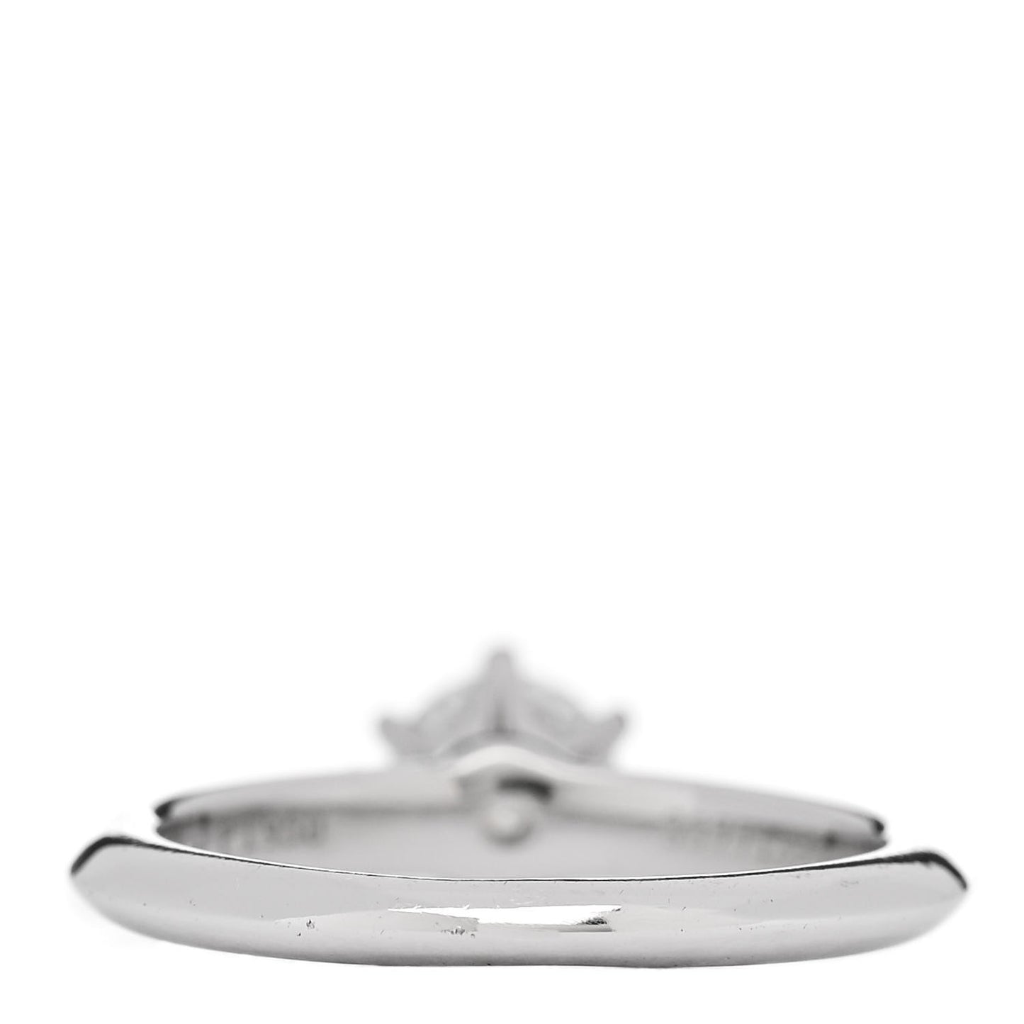 Platinum Diamond .46ct Solitaire Engagement Ring 46 3.75