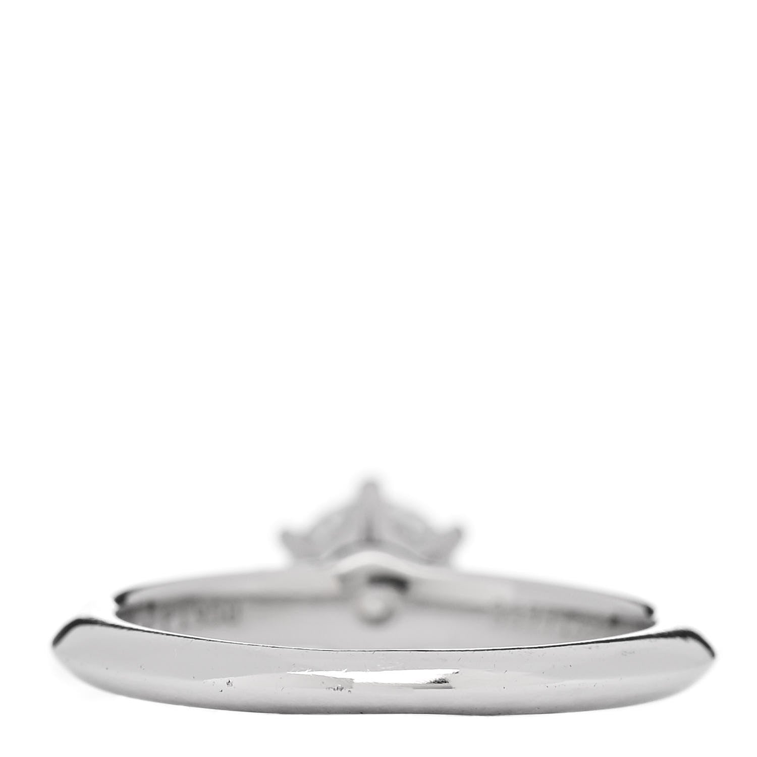 Tiffany Platinum Diamond .46ct Solitaire Engagement Ring 46 3.75 4 of 8