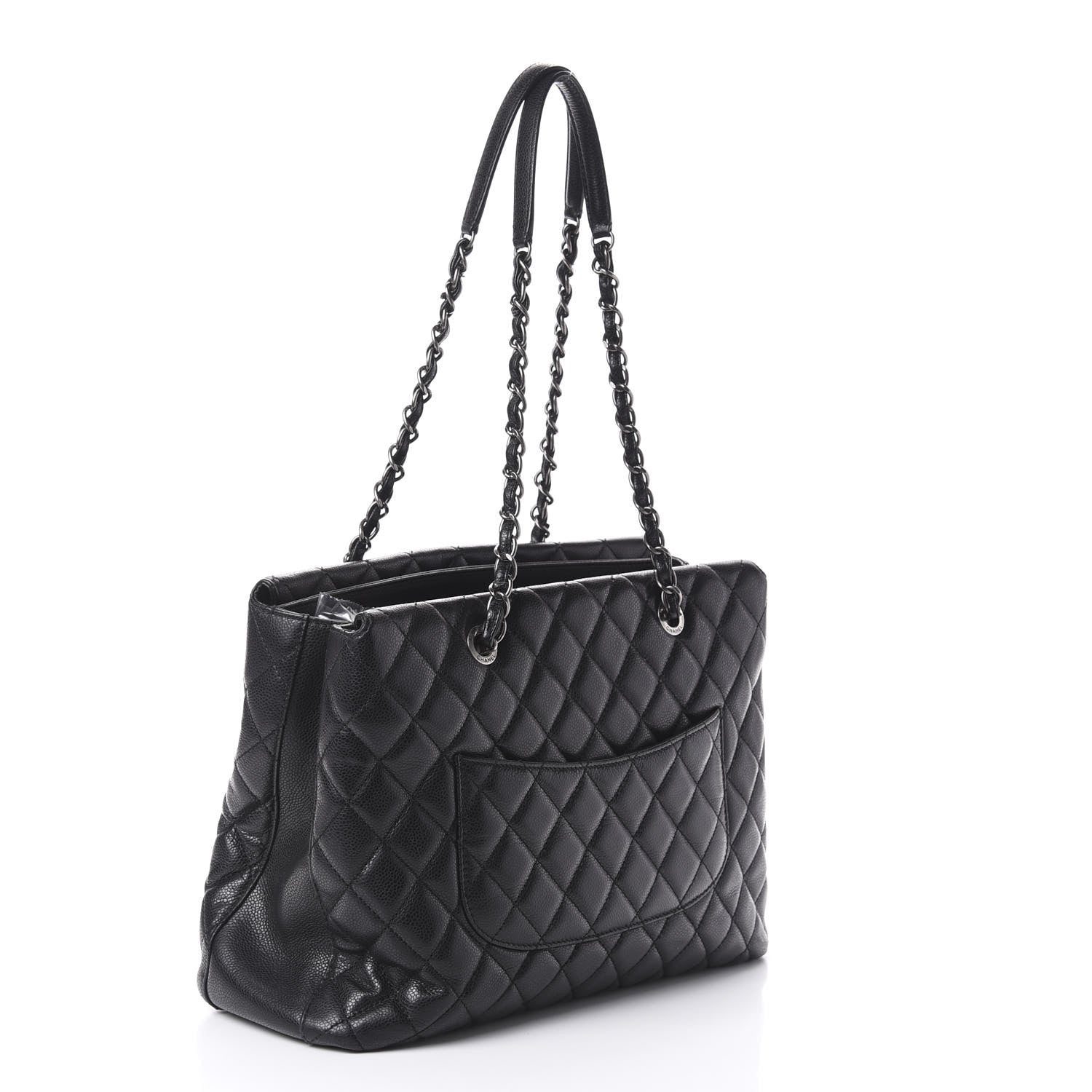 Chanel Caviar Quilted City Shopping Tote Black 3 of 11