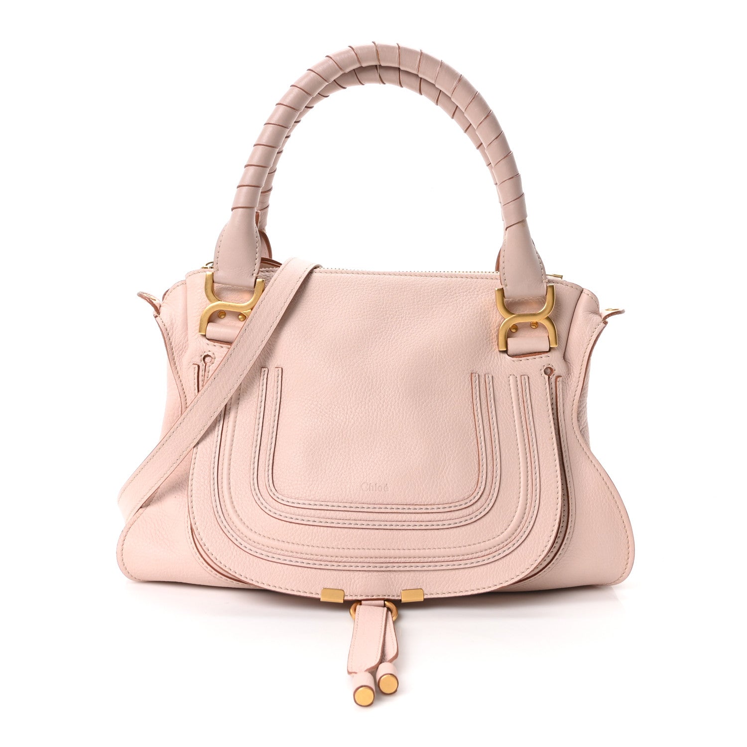 Chloe Calfskin Medium Marcie Satchel Nude Pink 1 of 10