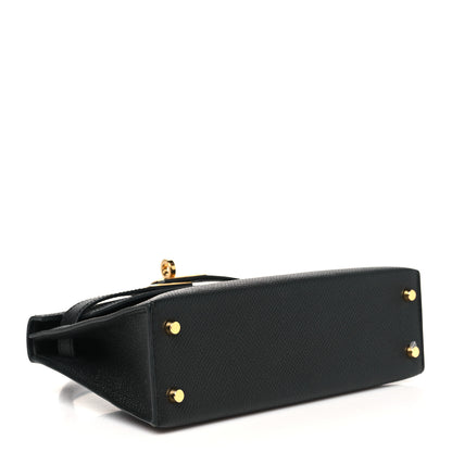 Hermes Epsom Mini Kelly Sellier 20 Black 4 of 11
