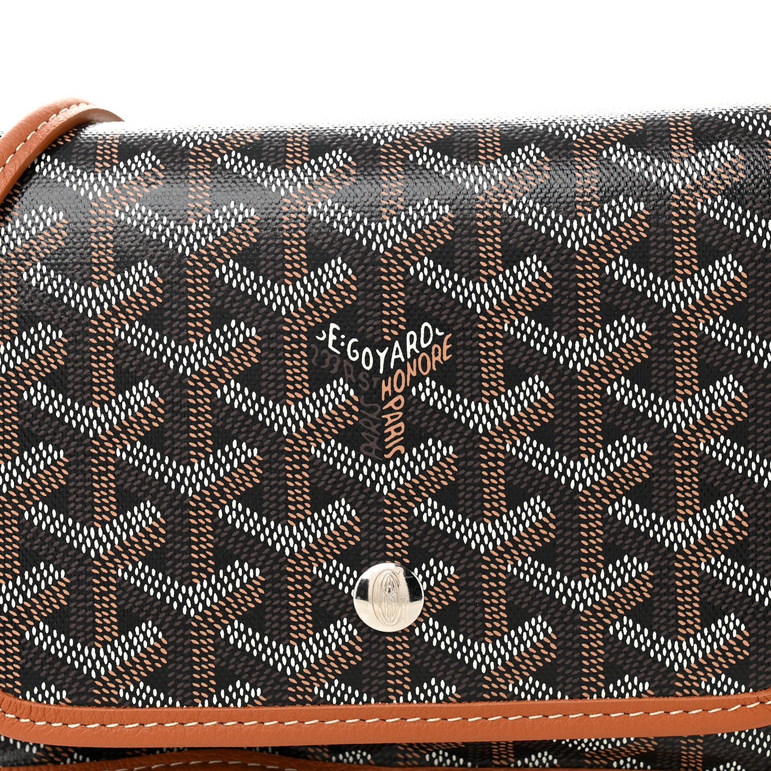 Goyard Goyardine Plumet Wallet Clutch Black Gold 8 of 10