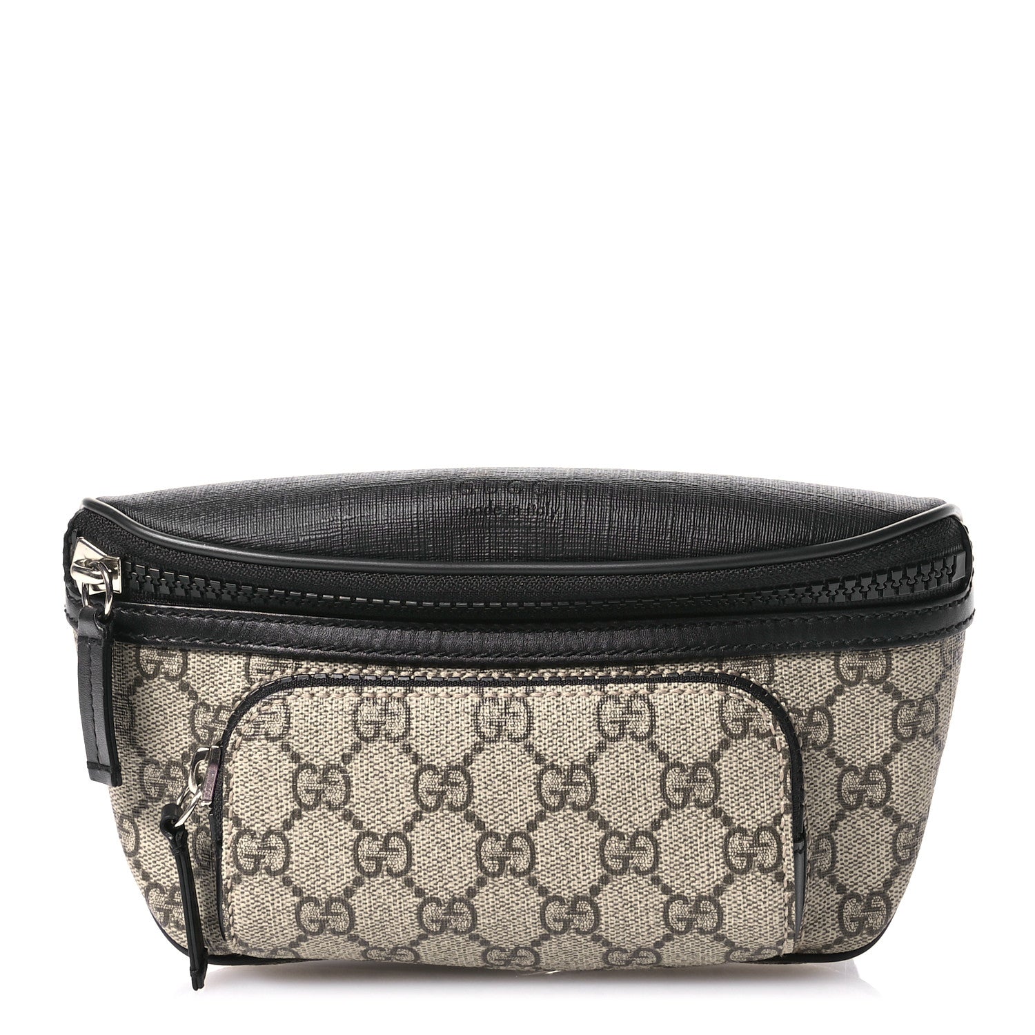 Gucci GG Supreme Monogram Belt Bag Black 1 of 10