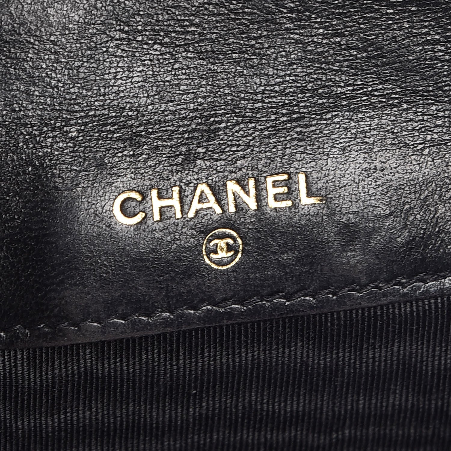 Chanel Calfskin Diamond Stitched Compact Wallet Black 6 of 12