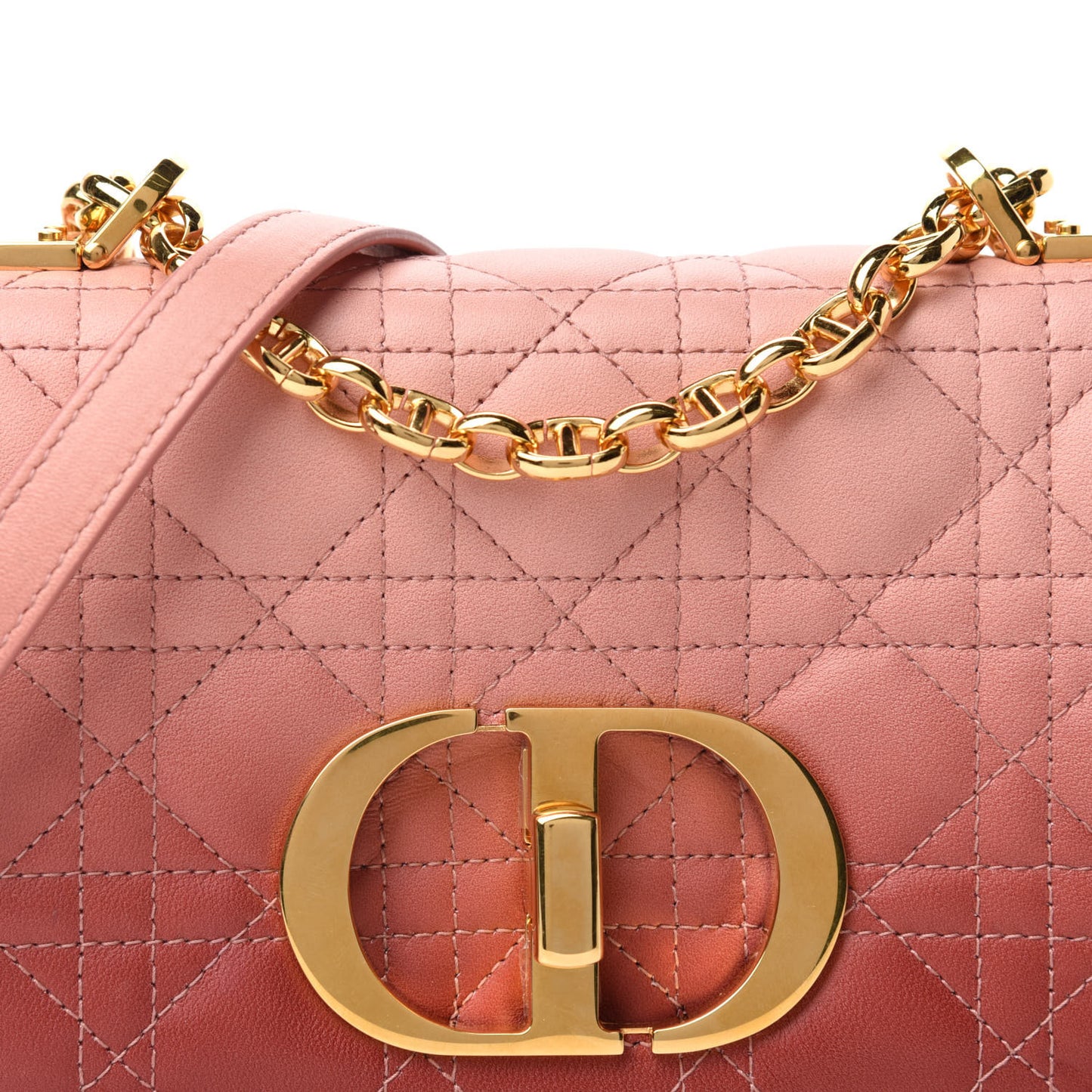 Lambskin Cannage Gradient Small Caro Bag Pink