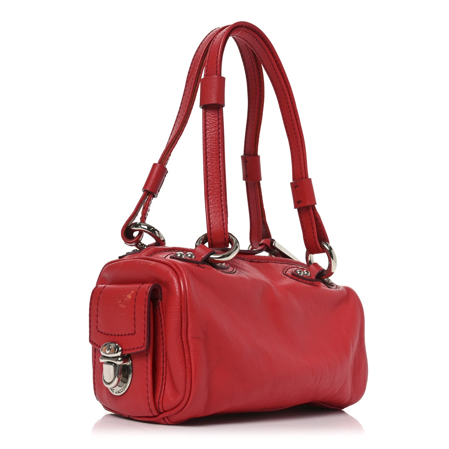 ミョ Marc Jacobs Mini Pushlock Satchel Red 1843052 – FASHIONPHILE
