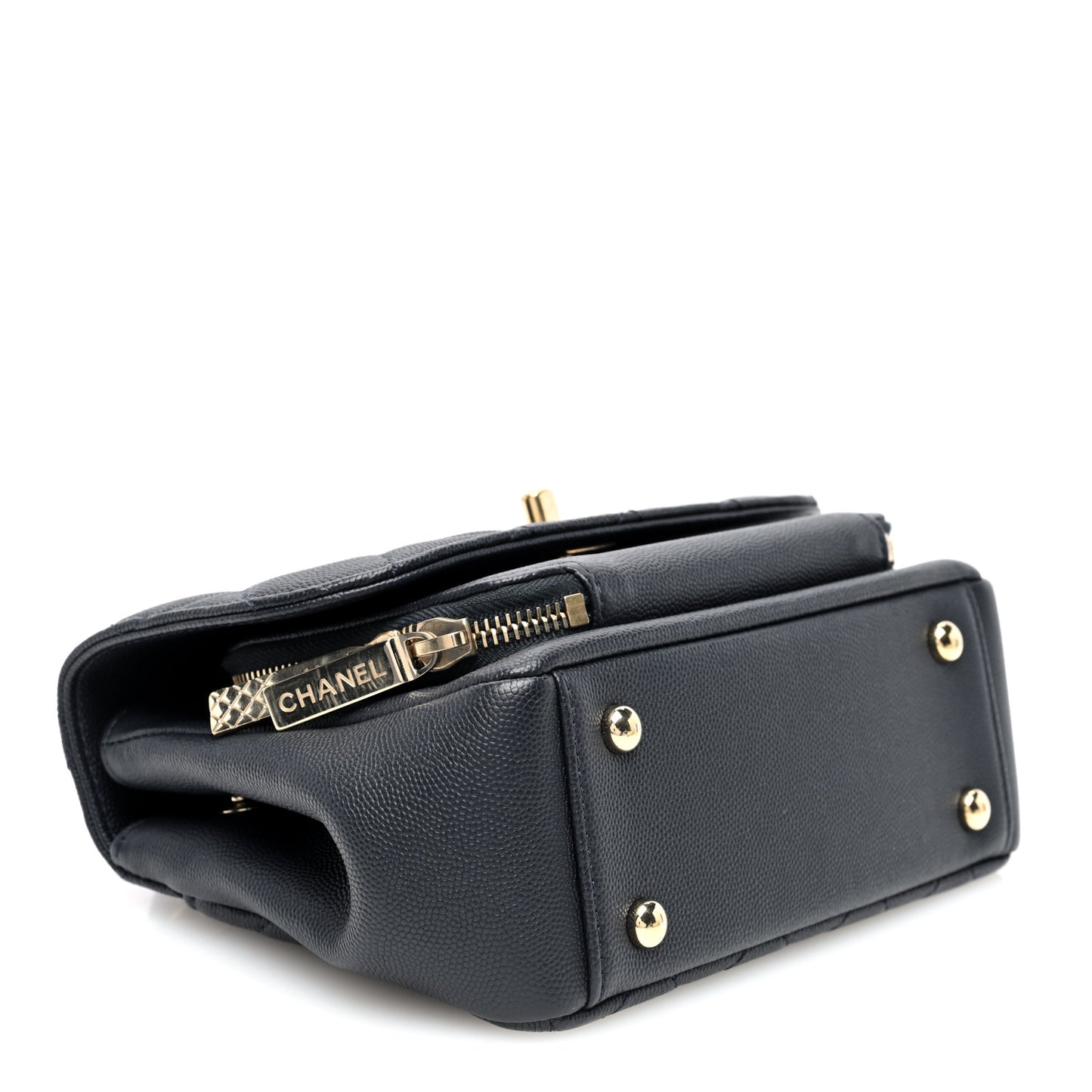 Caviar Quilted Small Business Affinity Flap Black