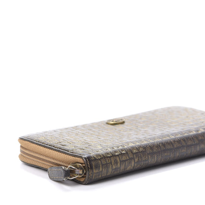 Chanel Metallic Lambskin Embossed Zip Around Wallet Bronze 9 of 10