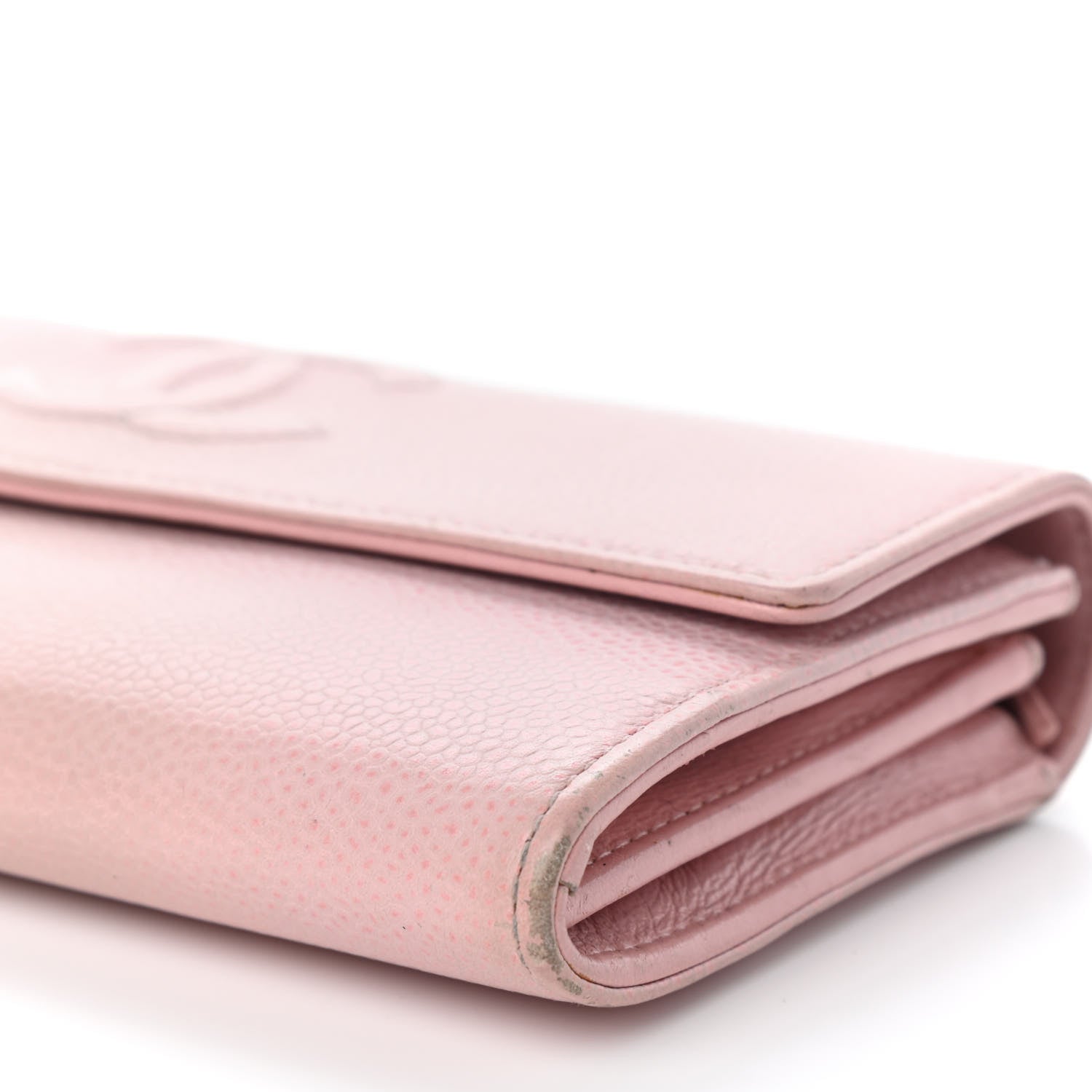 Chanel Caviar Timeless CC Large Gusset Flap Wallet Rose Pale 10 of 12