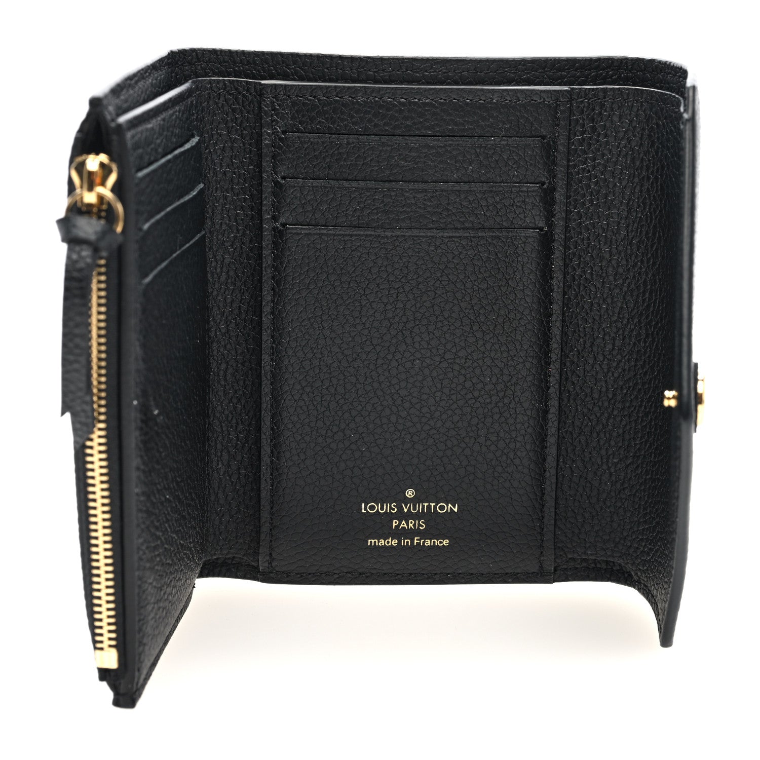Louis Vuitton Empreinte Monogram Giant Victorine Wallet Black Beige 5 of 7