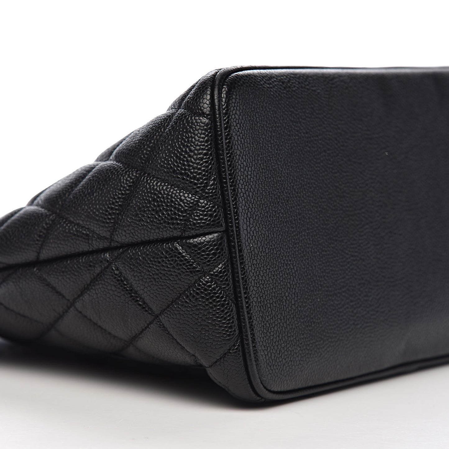 Caviar Quilted Medallion Tote Black