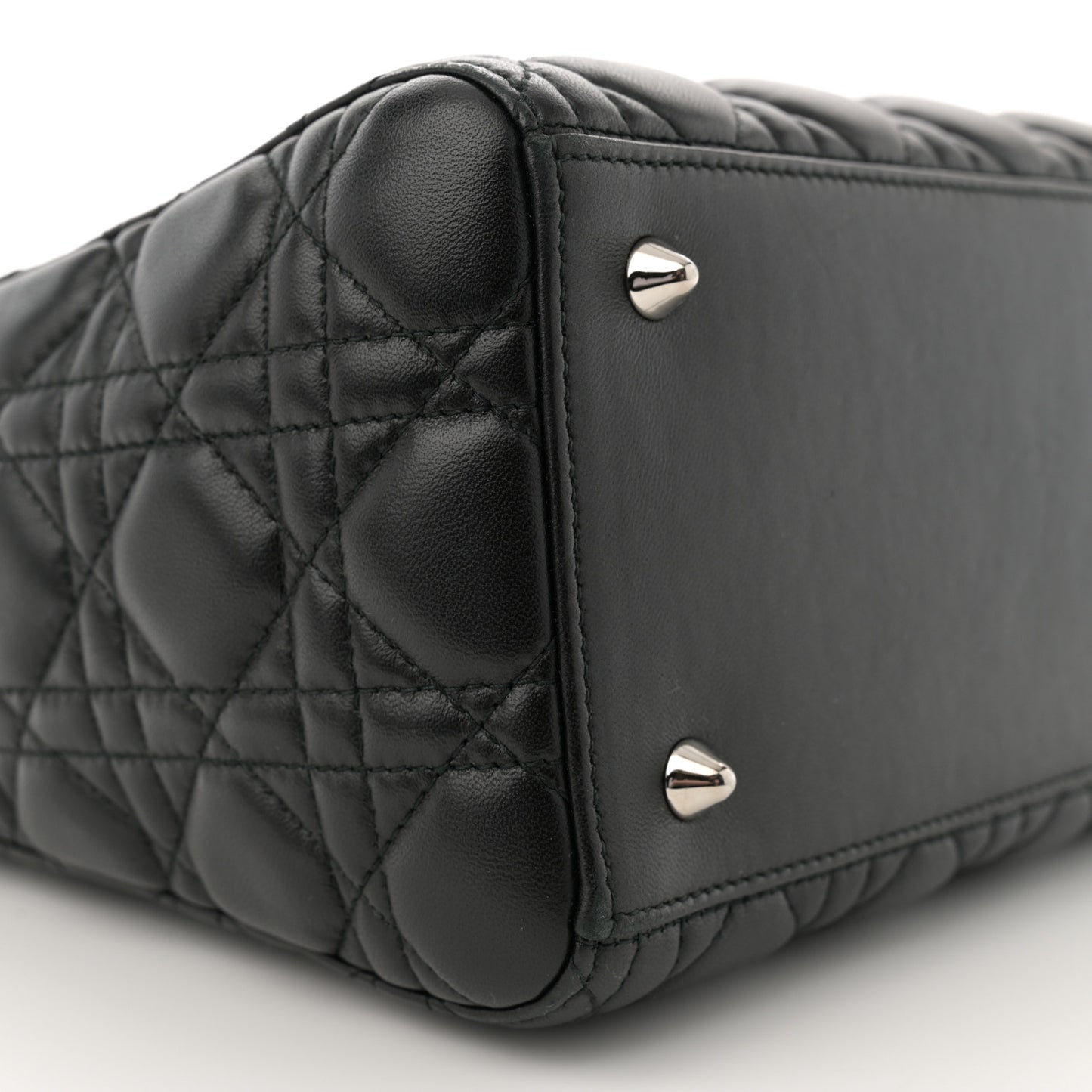 Lambskin Cannage Medium Lady Dior Black