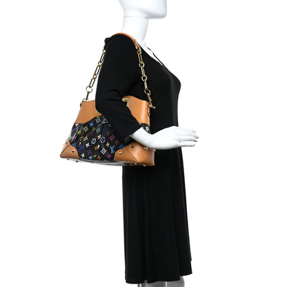 Louis Vuitton Monogram Multicolor Judy MM Black 3 of 15