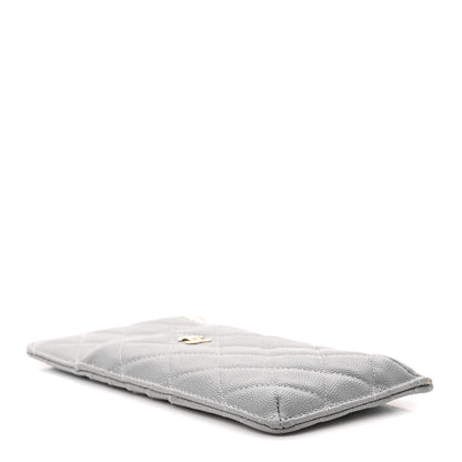 Chanel Caviar Quilted Classic iPhone Pouch Grey 4 of 10