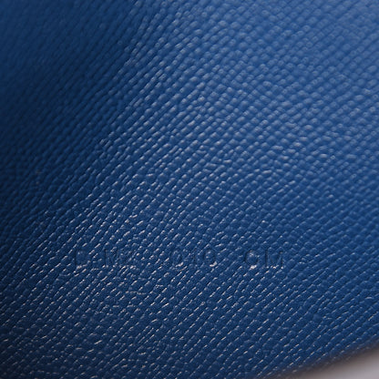 Hermes Madame Calfskin Kelly Pocket Compact Wallet Deep Bleu 7 of 8