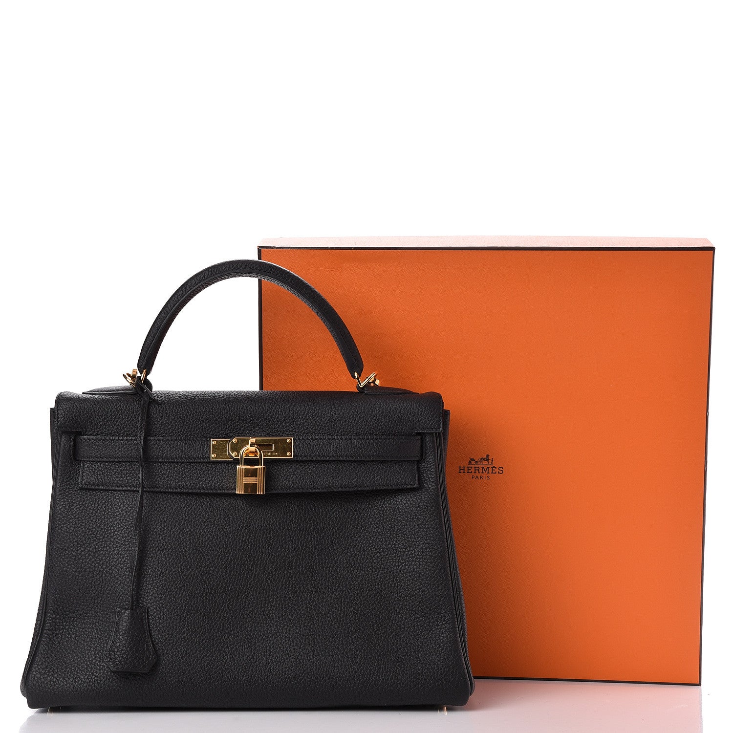 Hermes Togo Kelly Retourne 32 Black 11 of 11