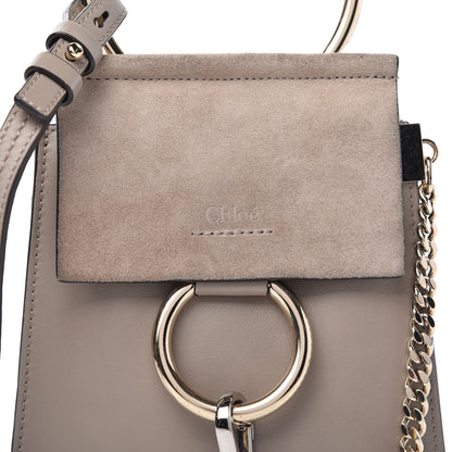 Chloe Suede Calfskin Mini Faye Bracelet Bag Motty Grey 10 of 10