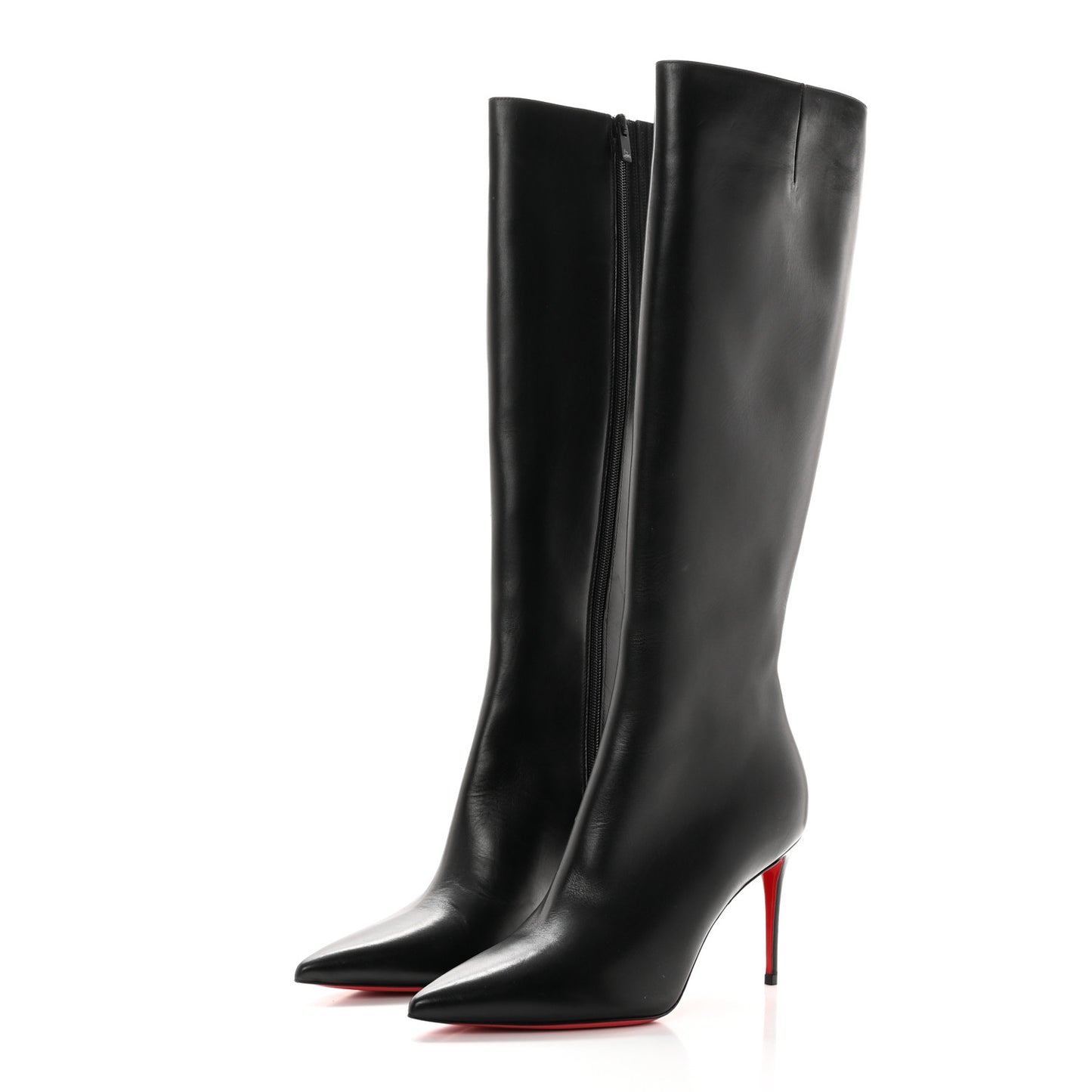 Calfskin Kate Botta 85 Knee-High Boots 39.5 Black