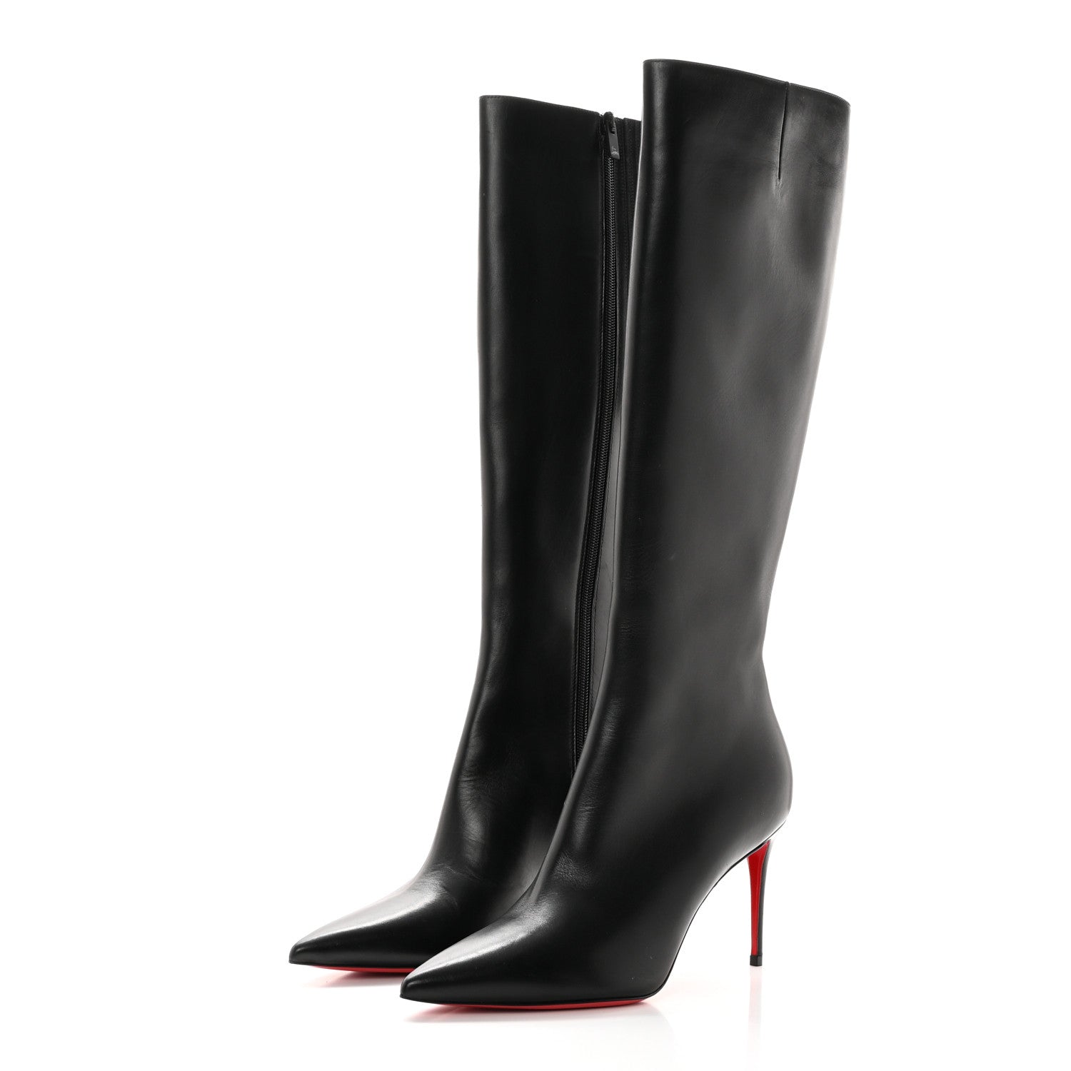 Christian Louboutin Calfskin Kate Botta 85 Knee-High Boots 39.5 Black 3 of 15