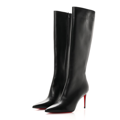 Christian Louboutin Calfskin Kate Botta 85 Knee-High Boots 39.5 Black 3 of 15