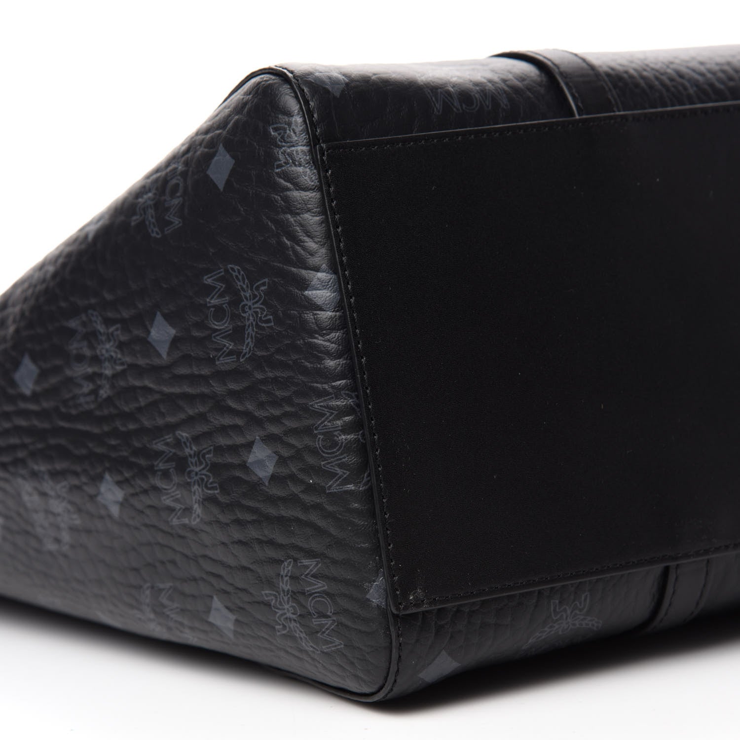 MCM Visetos Toni Shopper Tote Black 6 of 12