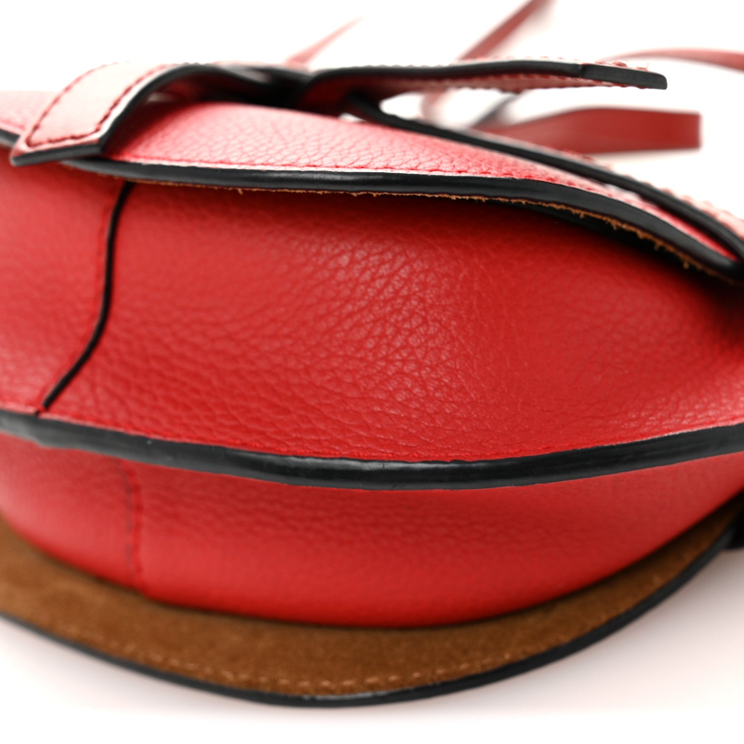 Loewe Grained Calfskin Mini Gate Crossbody Bag Scarlet Burnt Red 9 of 10