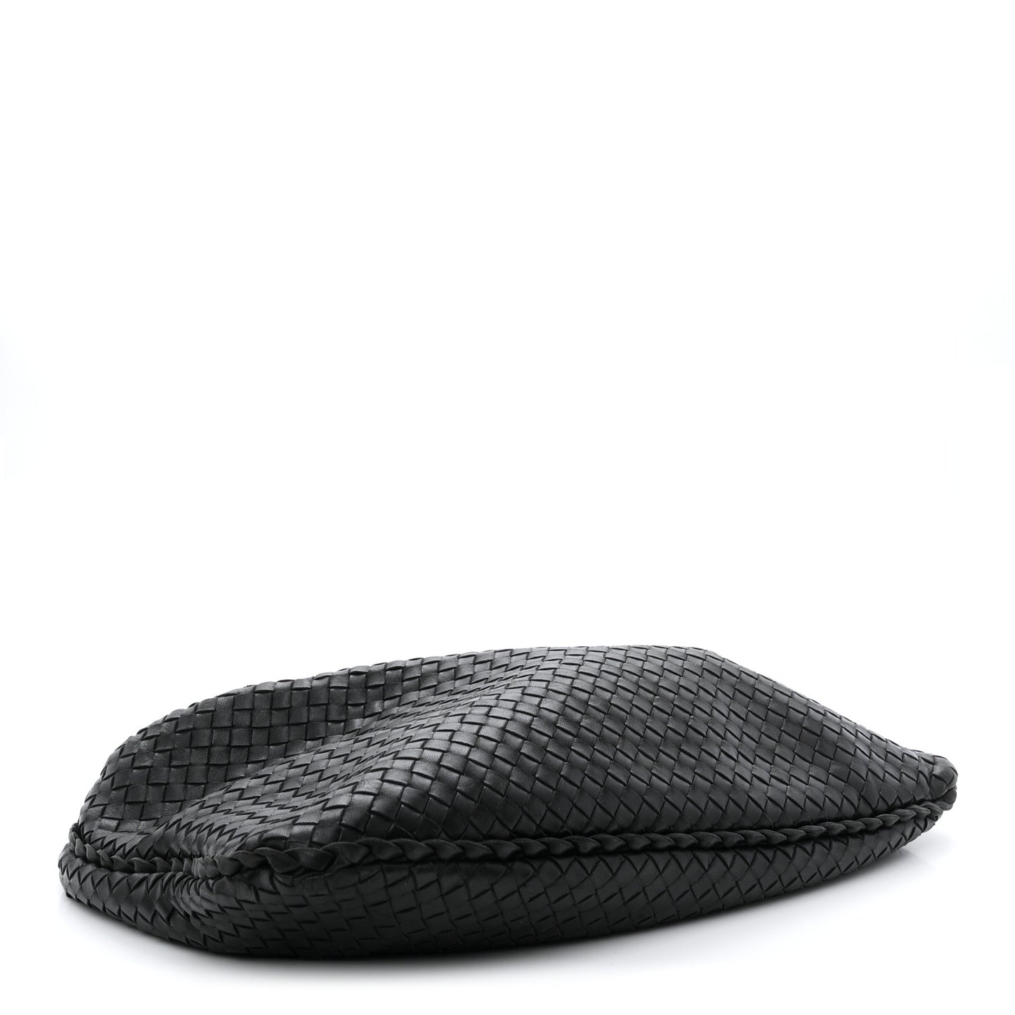 Nappa Intrecciato Large Veneta Hobo Black