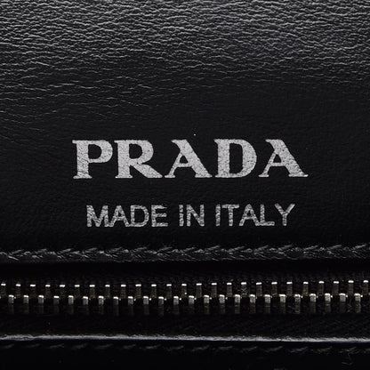 Prada Soft Calfskin Impunture Diagramme Medium Chain Flap Shoulder Bag Black 5 of 6