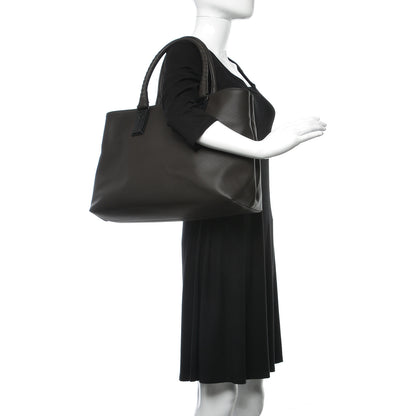 Bottega Veneta Rubberized Canvas Marcopolo Tote Ebano 2 of 10