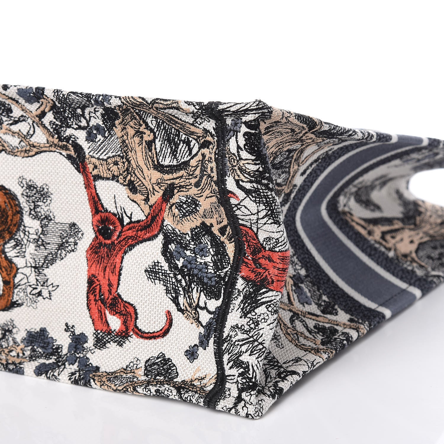 Christian Dior Canvas Embroidered Large Dioriviera Toile De Jouy Book Tote Multicolor 10 of 10