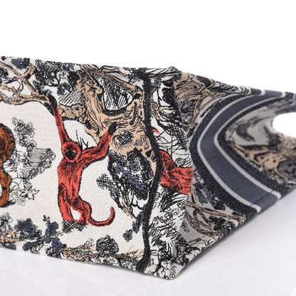 Christian Dior Canvas Embroidered Large Dioriviera Toile De Jouy Book Tote Multicolor 10 of 10