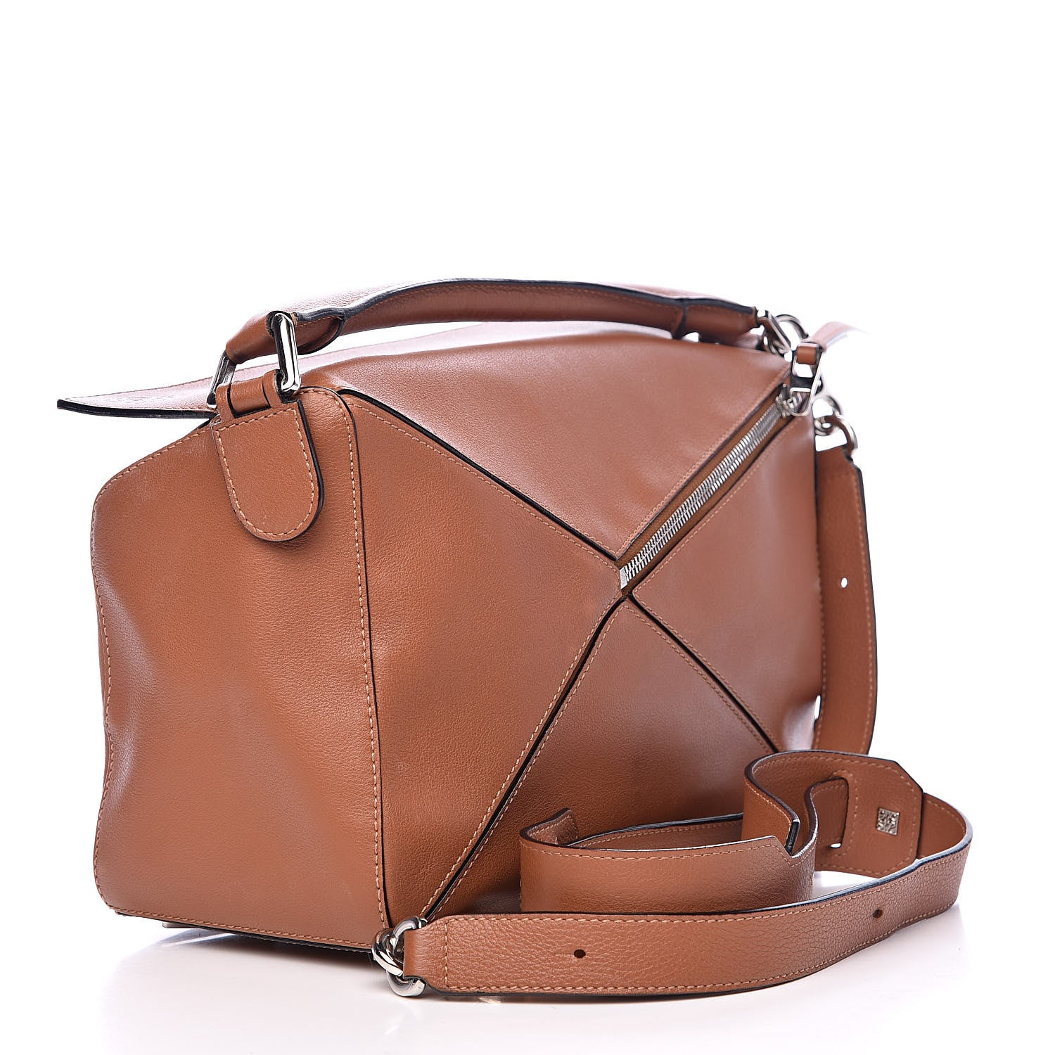 Loewe Calfskin Medium Puzzle Bag Tan 3 of 15