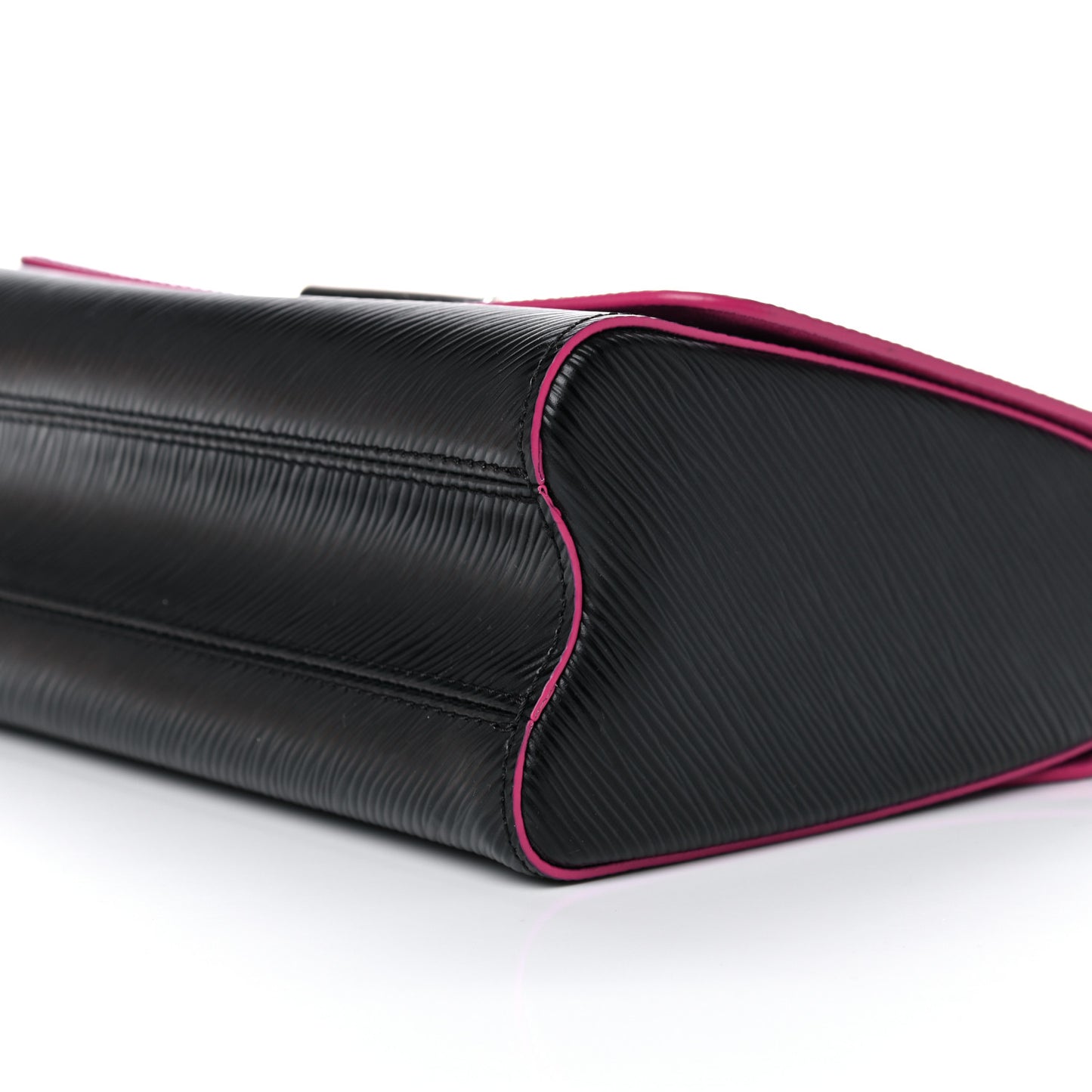 Epi Twist Shoulder Bag MM Black Pink