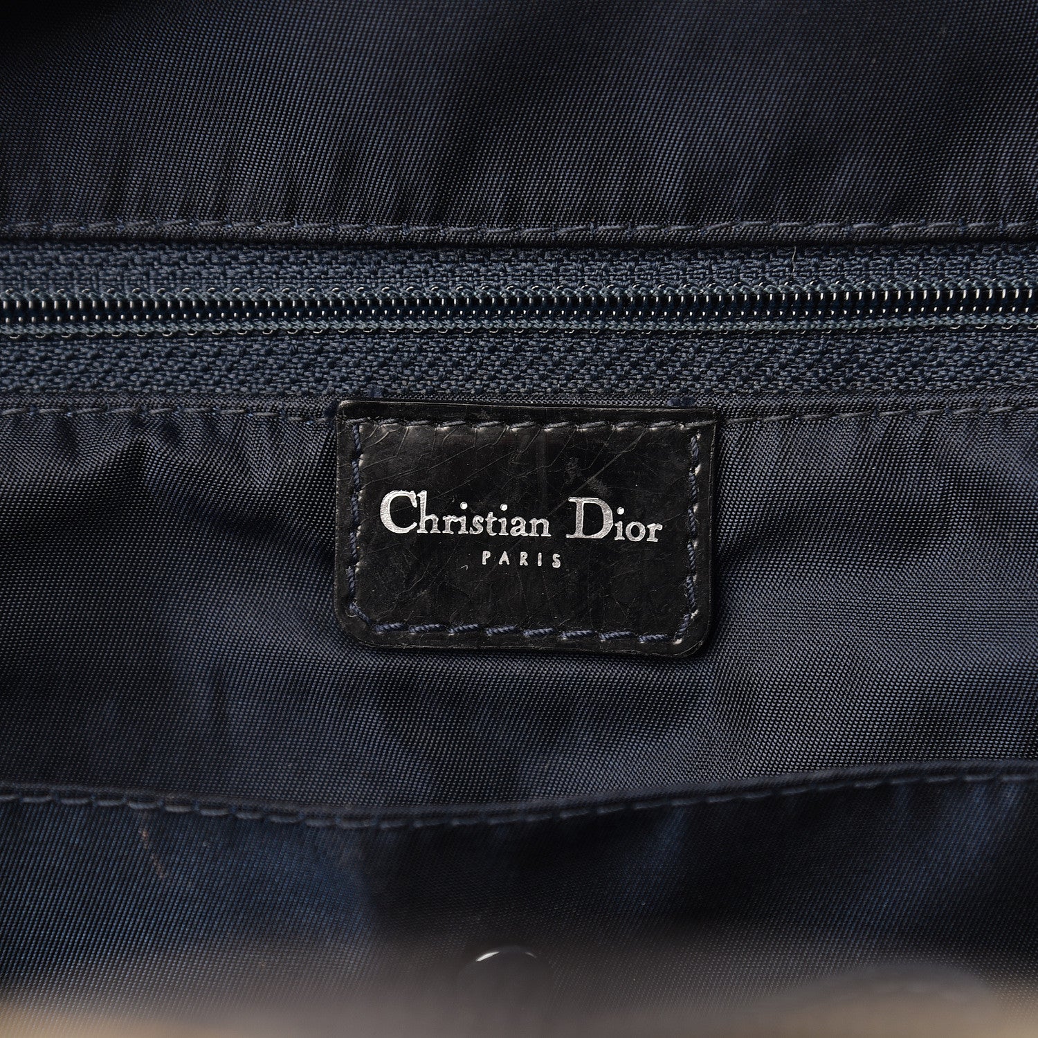 Christian Dior Denim Speedway Saddle Bowler Blue 6 of 15