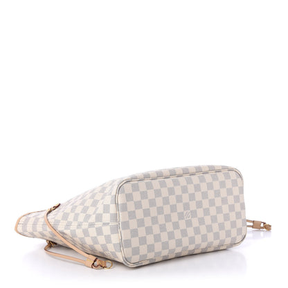 Louis Vuitton Damier Azur Neo Neverfull MM Rose Ballerine 4 of 12
