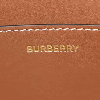 Burberry Giant Check Canvas Medium London Tote Taupe Brown 6 of 11