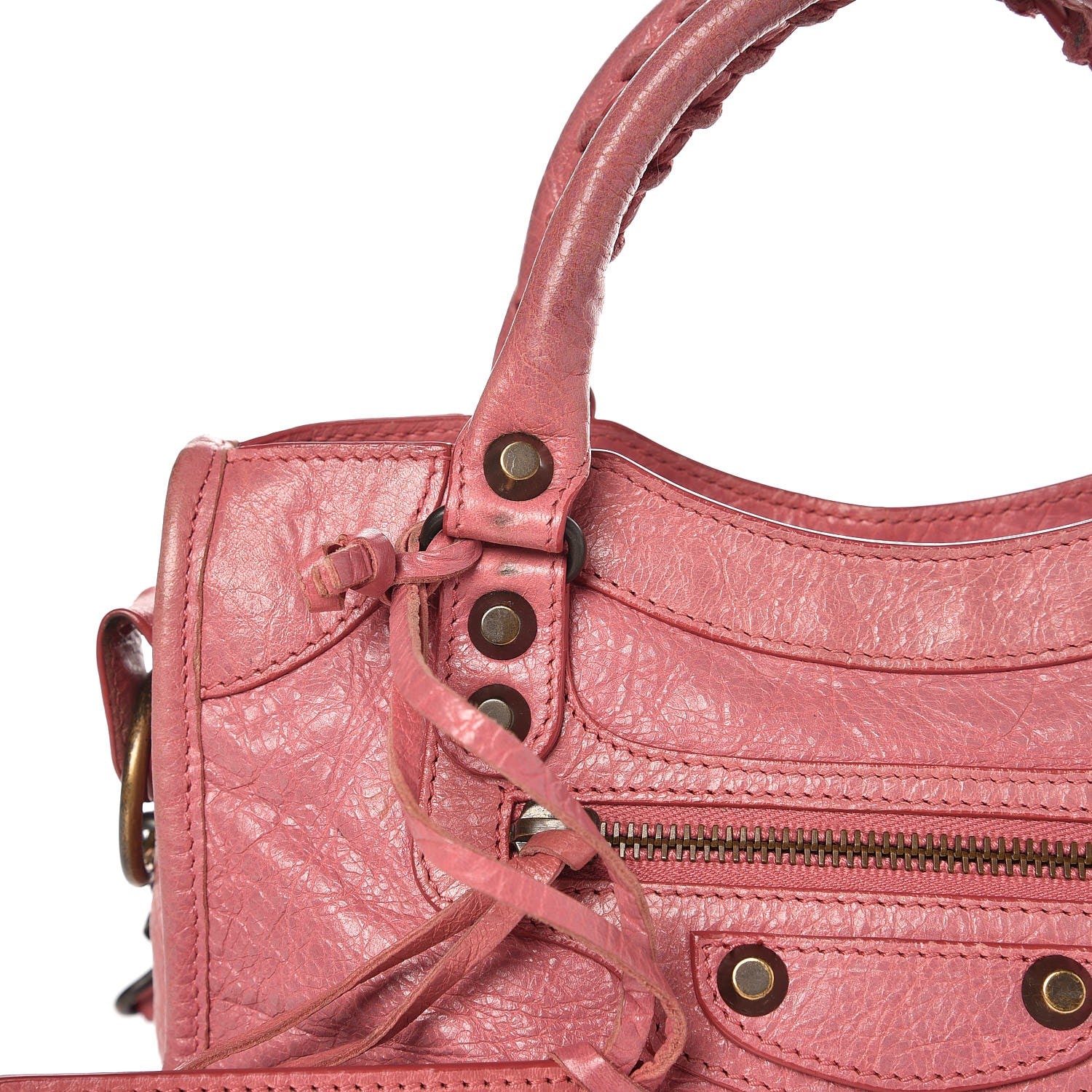 Balenciaga Agneau Classic Hardware Mini City Rose Bombon Raspberry 9 of 17