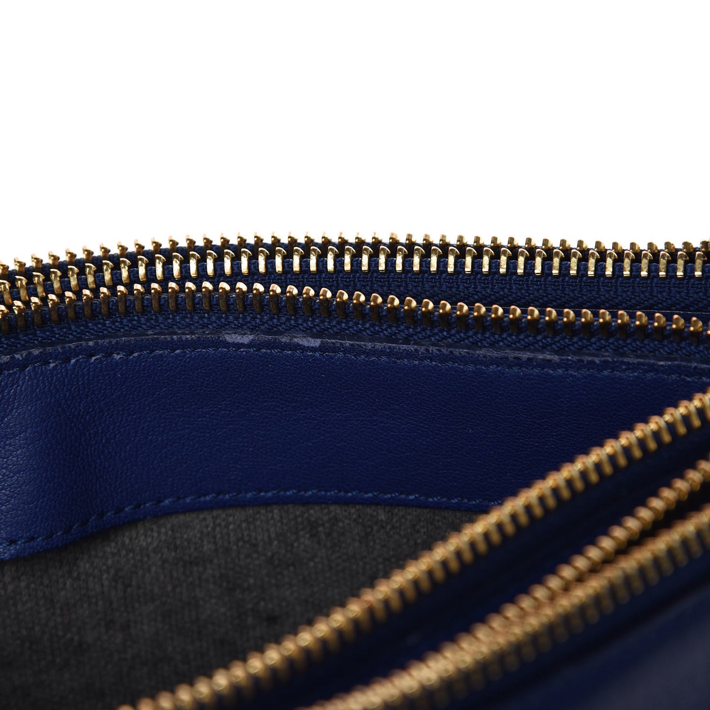 Lambskin Small Trio Crossbody Bag Violet Blue