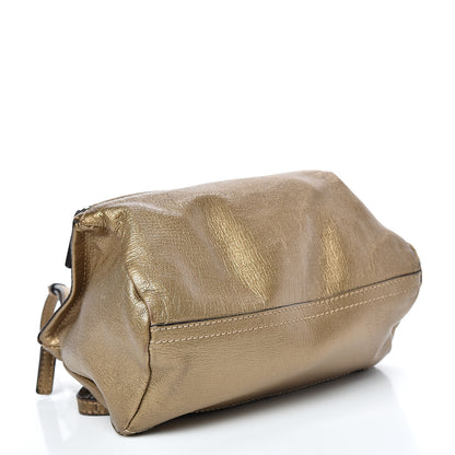 Givenchy Metallic Sugar Goatskin Mini Pandora Gold 3 of 25