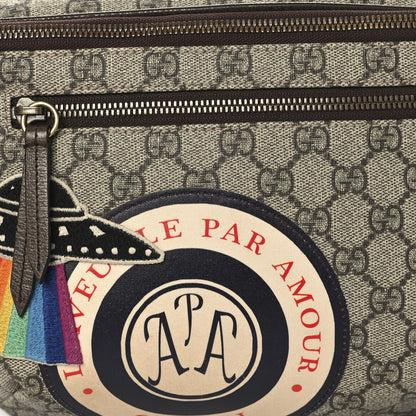 Gucci GG Supreme Monogram Courrier Belt Bag Beige New Acero 8 of 10