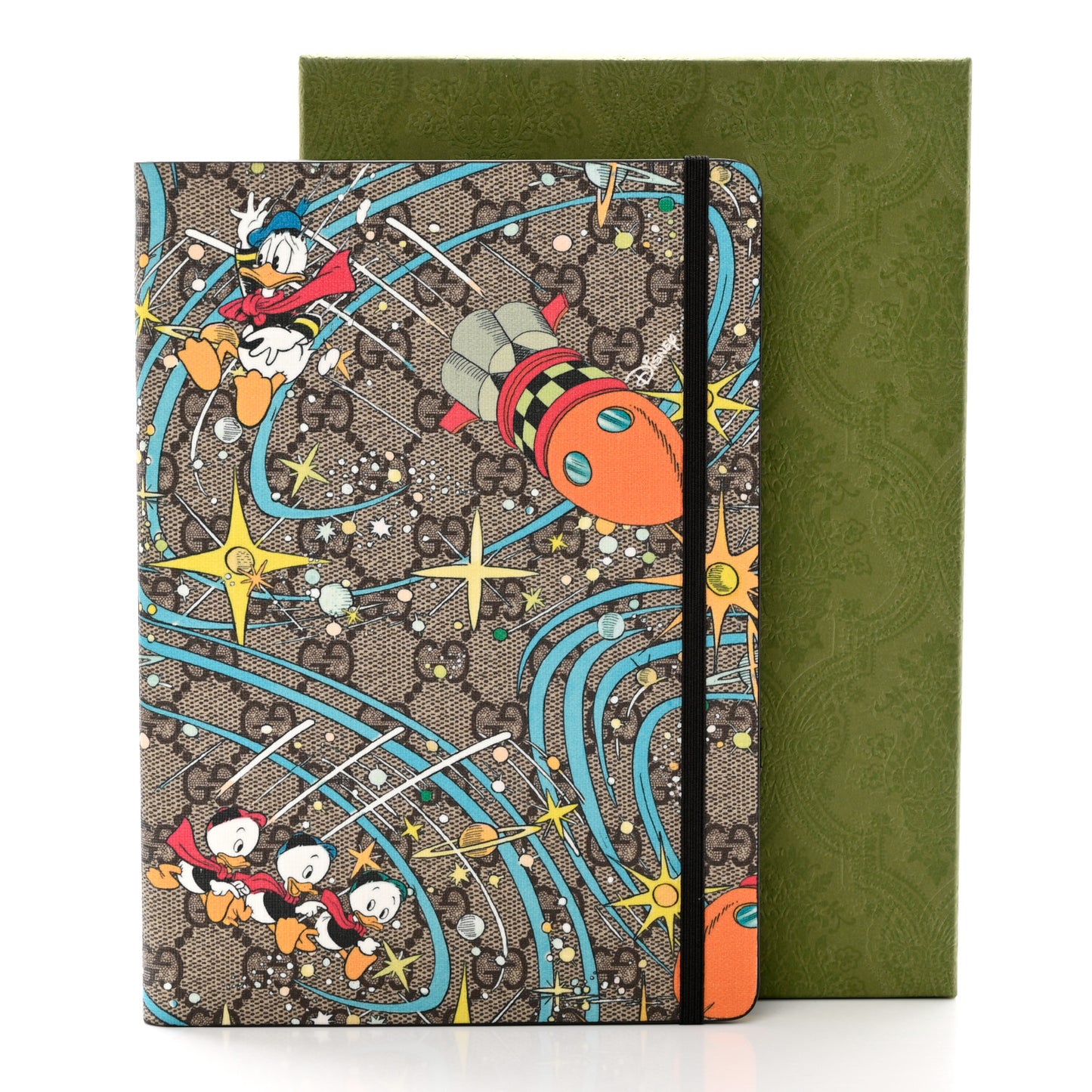 X DISNEY GG Supreme Monogram Donald Duck Notebook Beige Multicolor New Acero