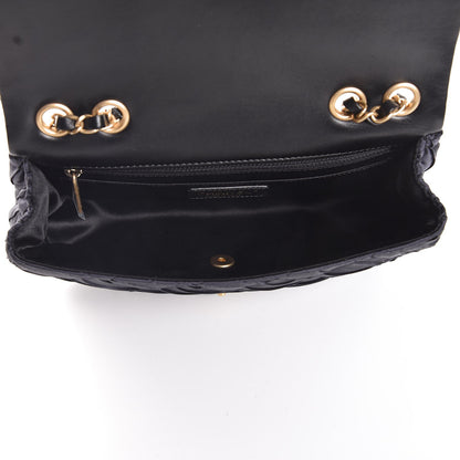 Chanel Satin Quilted Pleated Flap Grey 6 of 8