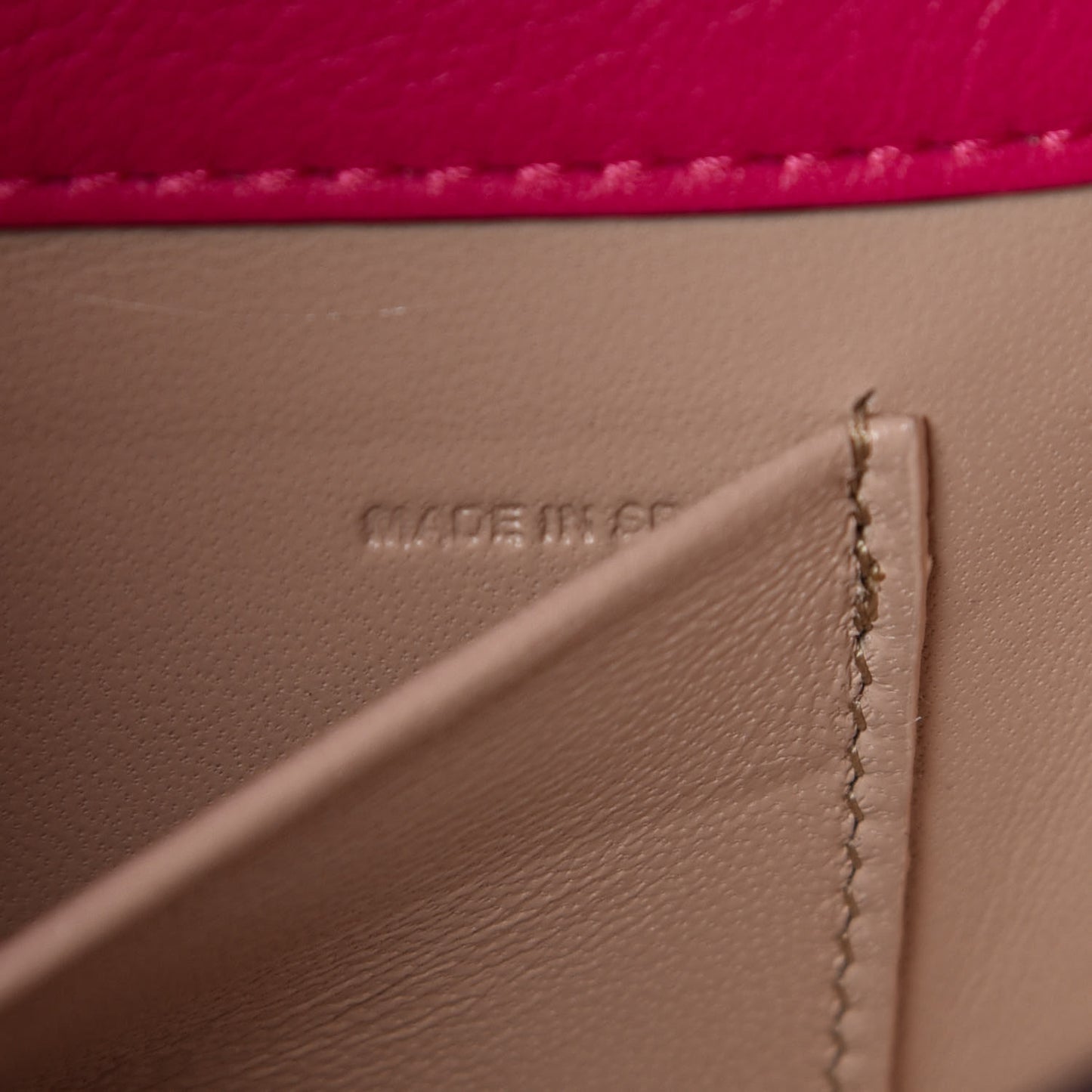 Calfskin Small Nile Bracelet Minaudiere Bag Fuchsia Rose