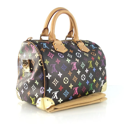 Louis Vuitton Monogram Multicolor Speedy 30 Black 3 of 11