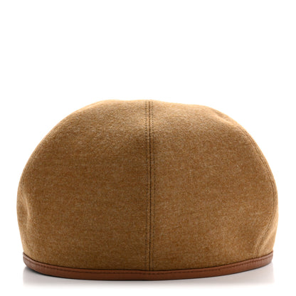 Hermes Jersey De Laine Gabrielle Beret Hat 59 Gold 4 of 8