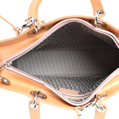 Christian Dior Patent Cannage Large Lady Dior Light Pink 4 of 15