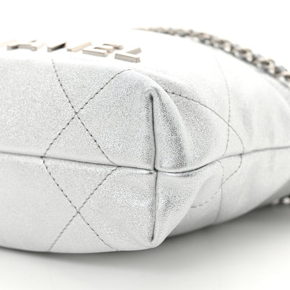 Chanel Metallic Lambskin Quilted Mini Chanel 22 Silvery 10 of 10