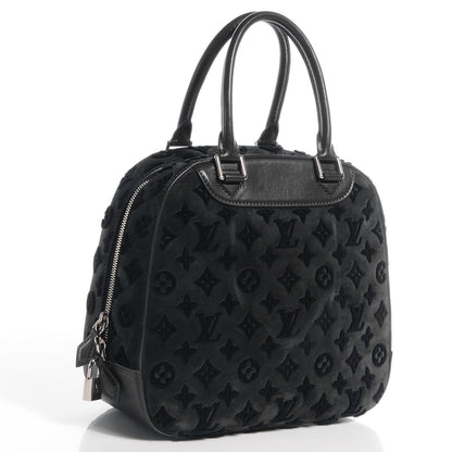 Louis Vuitton Monogram Suede Tuffetage Deauville Cube Gris 3 of 7