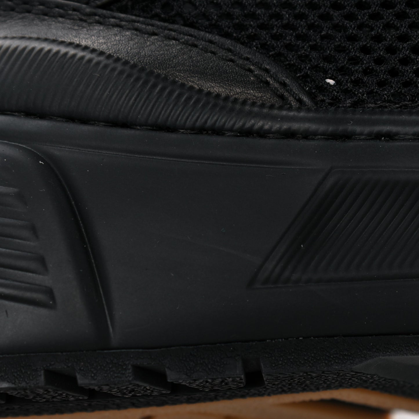 Calfskin Technical Mesh Speedster Sneakers 41 Black